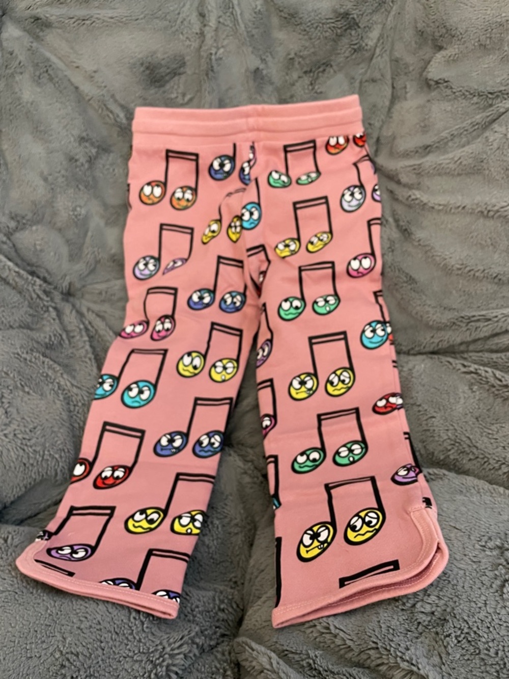 Girls Pink Music Note Pajama Pants little girl 5years